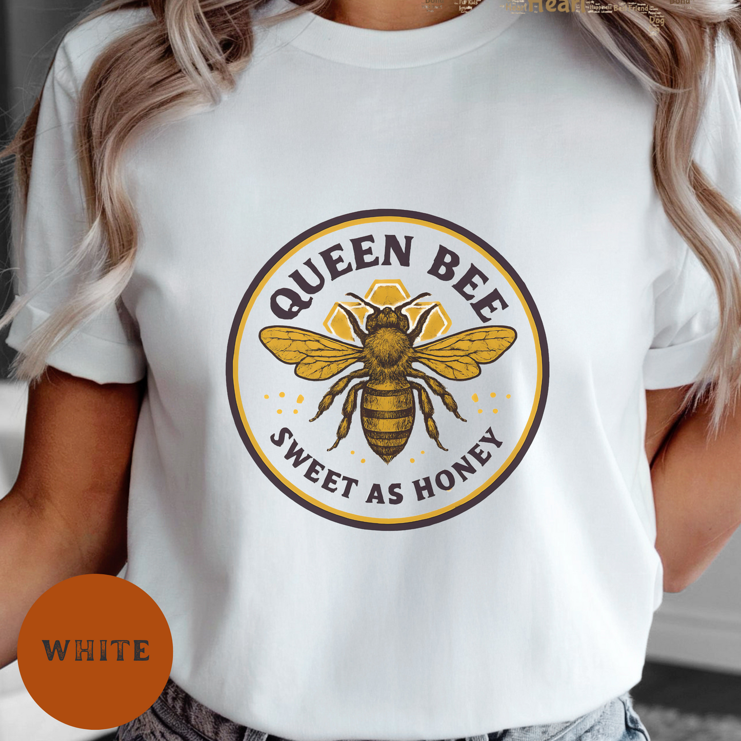 Queen Bee Shirt for Women Sweet as Honey Graphic Tee Rustic Farm Honeybee T-Shirt Beekeeper Gift Apiary Country Girl Western Top