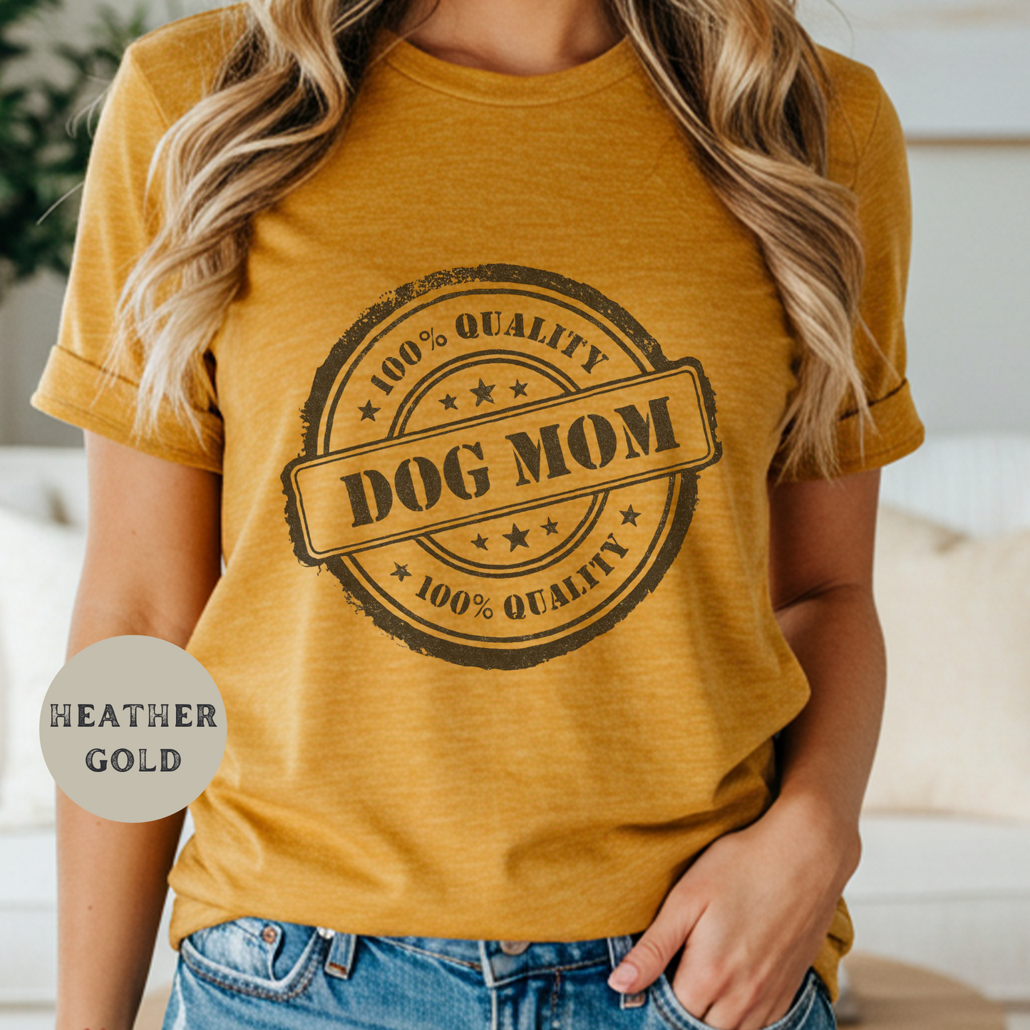 Dog Mom Shirt Funny Pet Lover Tee for Women Rustic Vintage Western Style Animal Graphic Tee Farm Life Gift for Dog Moms