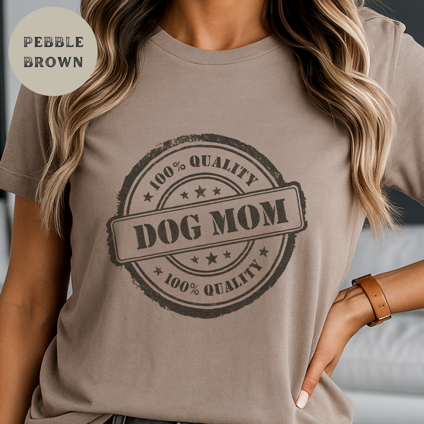 Dog Mom Shirt Funny Pet Lover Tee for Women Rustic Vintage Western Style Animal Graphic Tee Farm Life Gift for Dog Moms