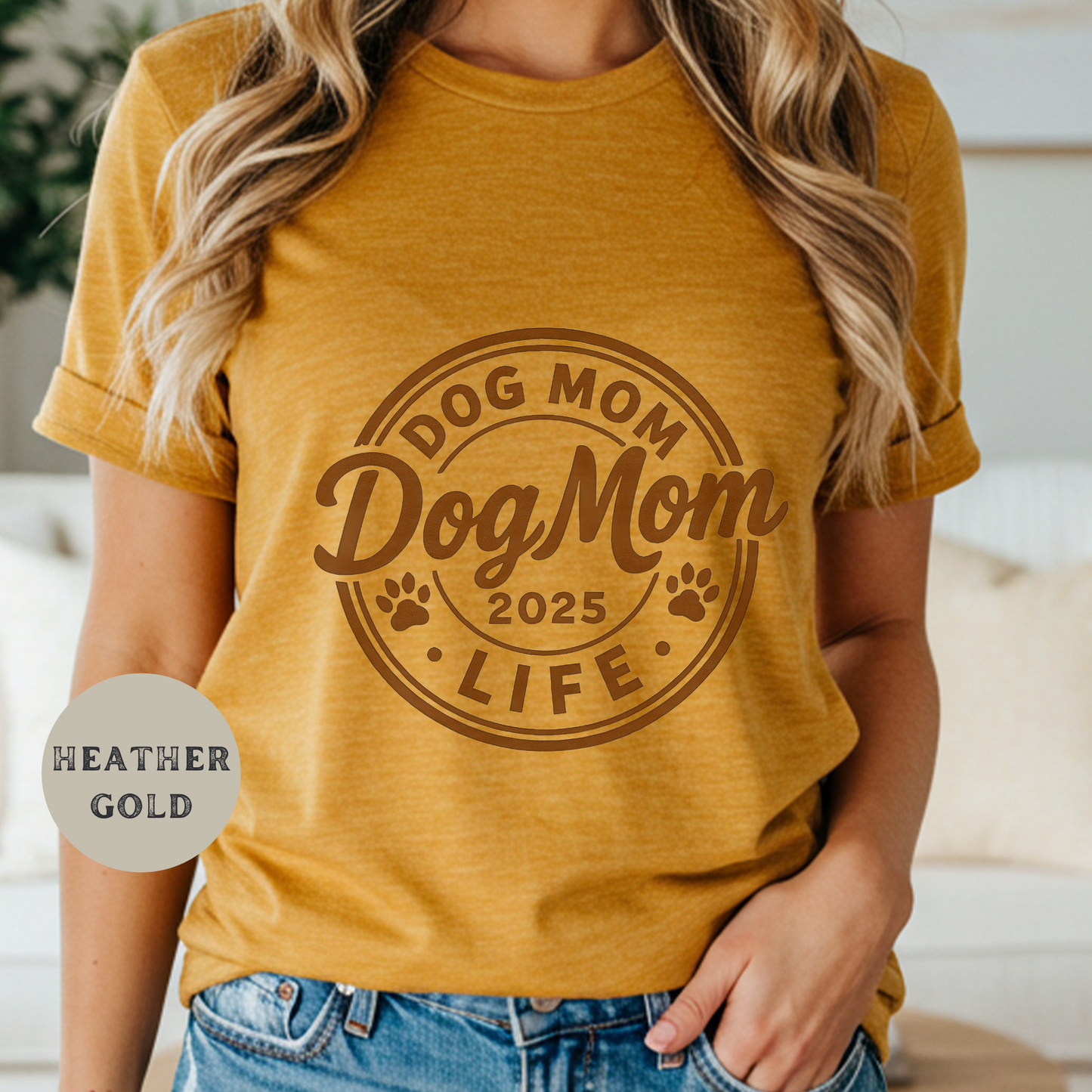 Dog Mom Life Shirt 2025 Vintage Pet Lover Tee for Women Funny Rustic Western Animal Mom Graphic Country Girl Gift