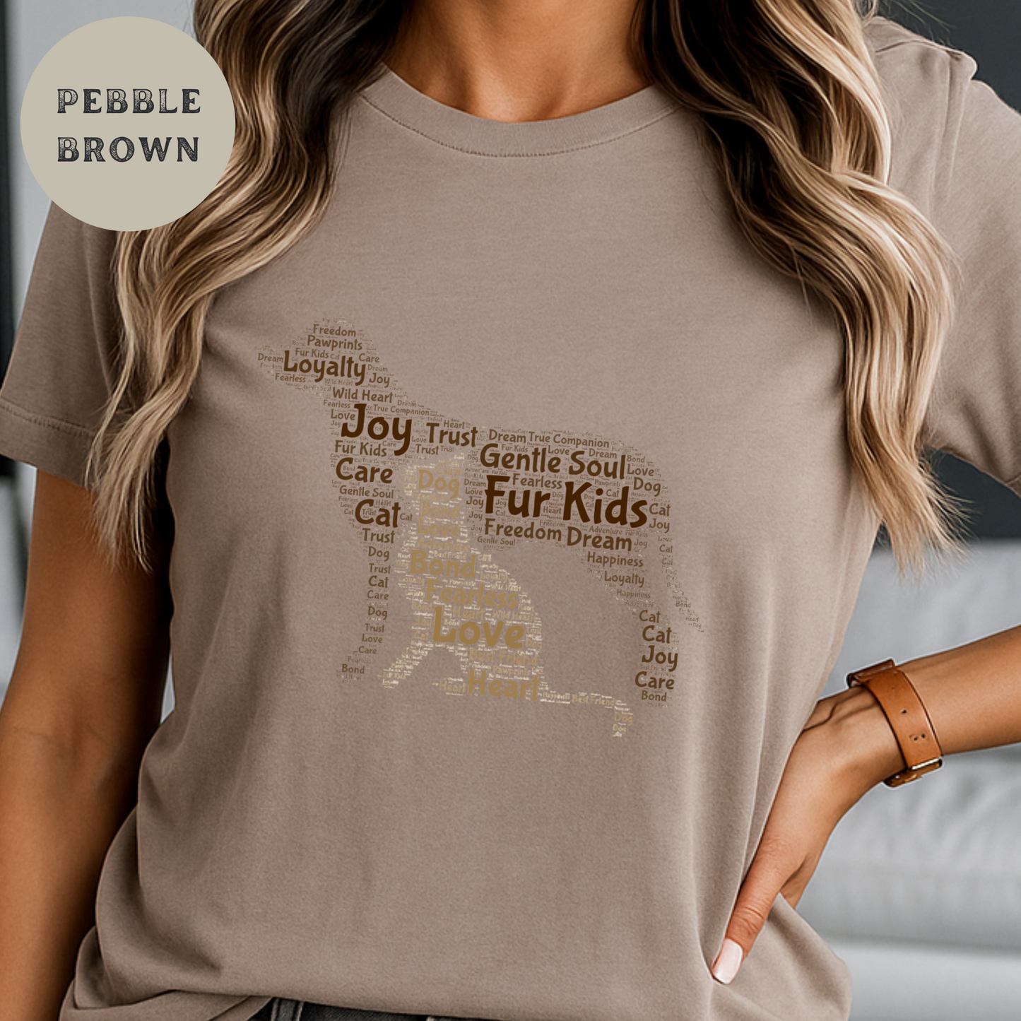 Fur Kids Dog Mom Shirt Gentle Soul Animal Lover Tee Pet Rescue Gift Rustic Country Style Cowgirl Graphic T-Shirt