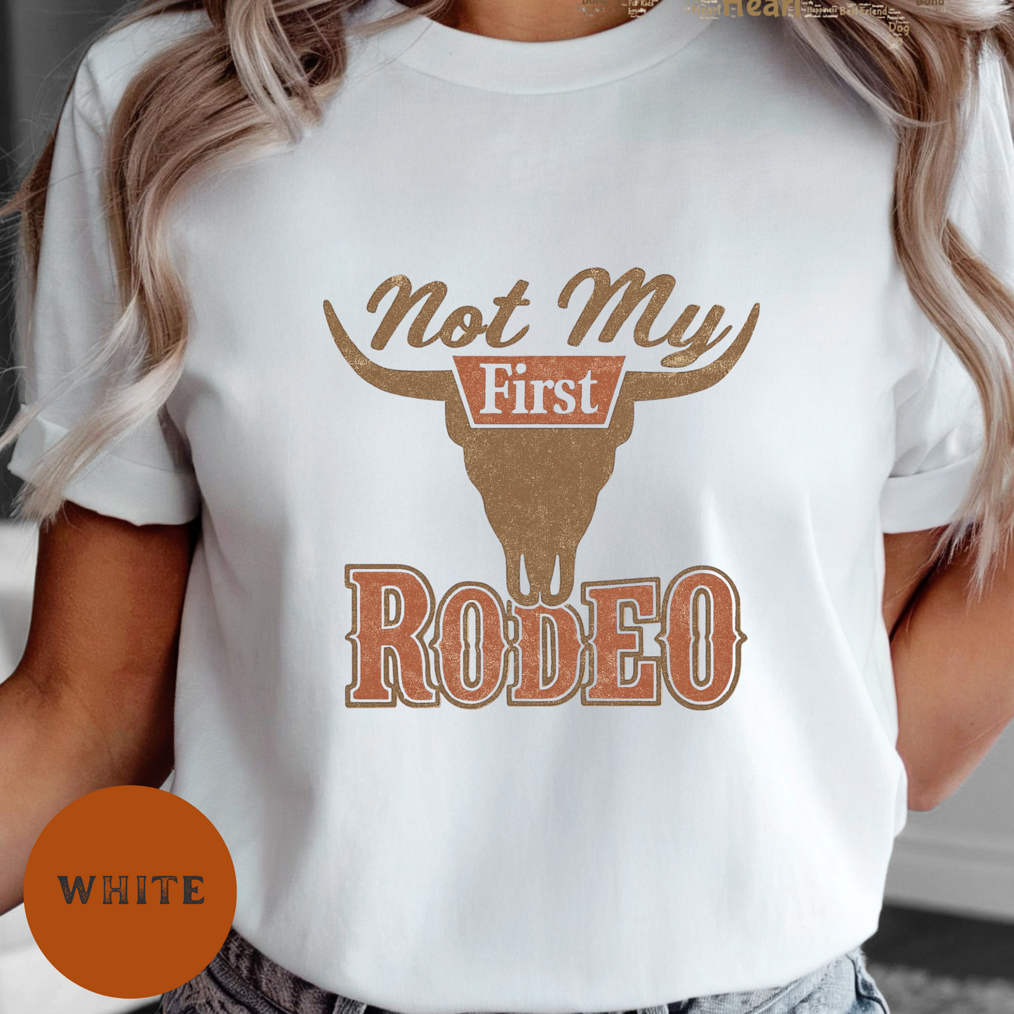 Not My First Rodeo Shirt Funny Western Cowgirl Tee Vintage Rustic Rodeo Graphic Country Humor T-Shirt Farm Life Style
