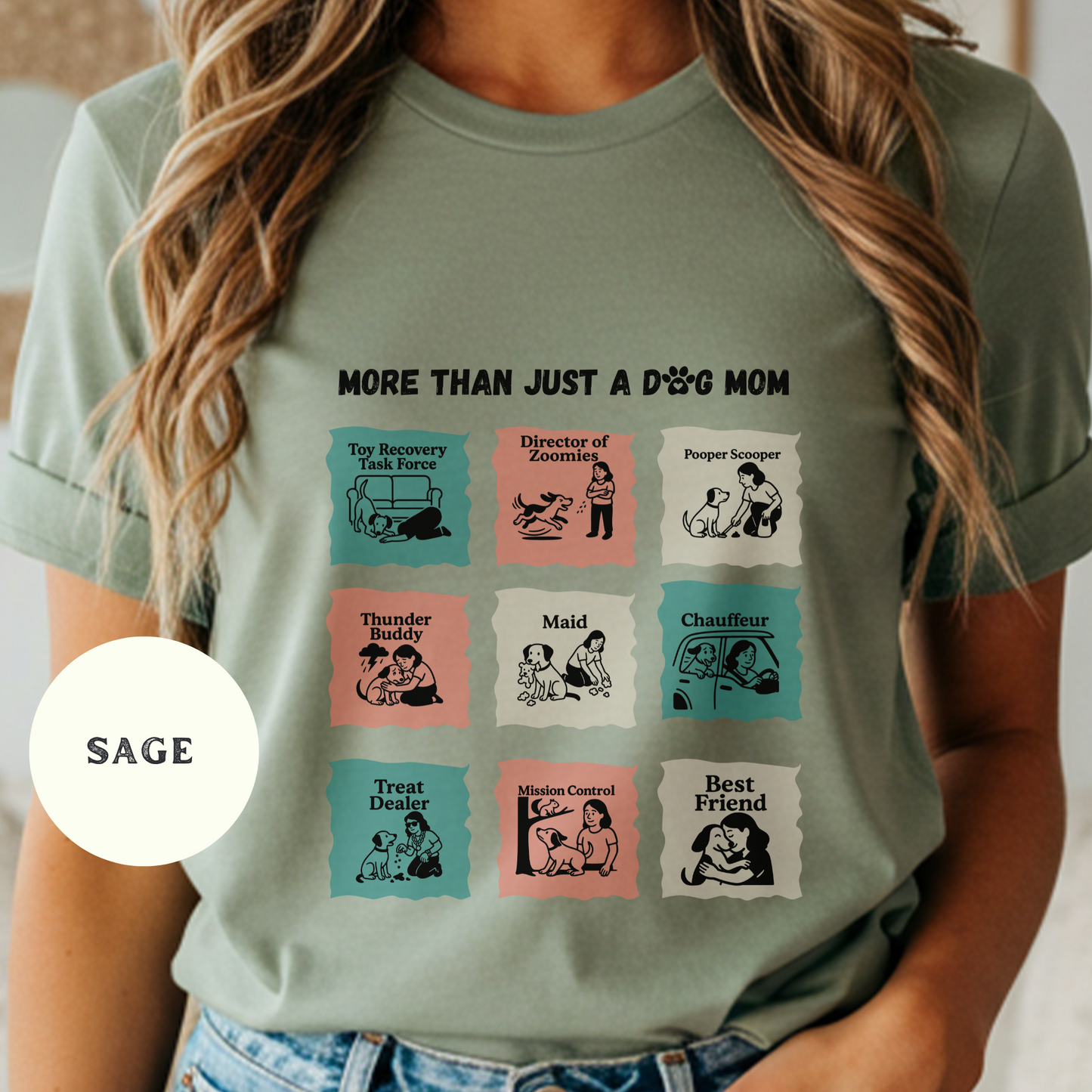 Funny Dog Mom Shirt with Sayings, Sarcastic Pet Lover Tee, Dog Mom Duties Graphic, Vintage Dog Caretaker Tee, Rescue Animal Shirt