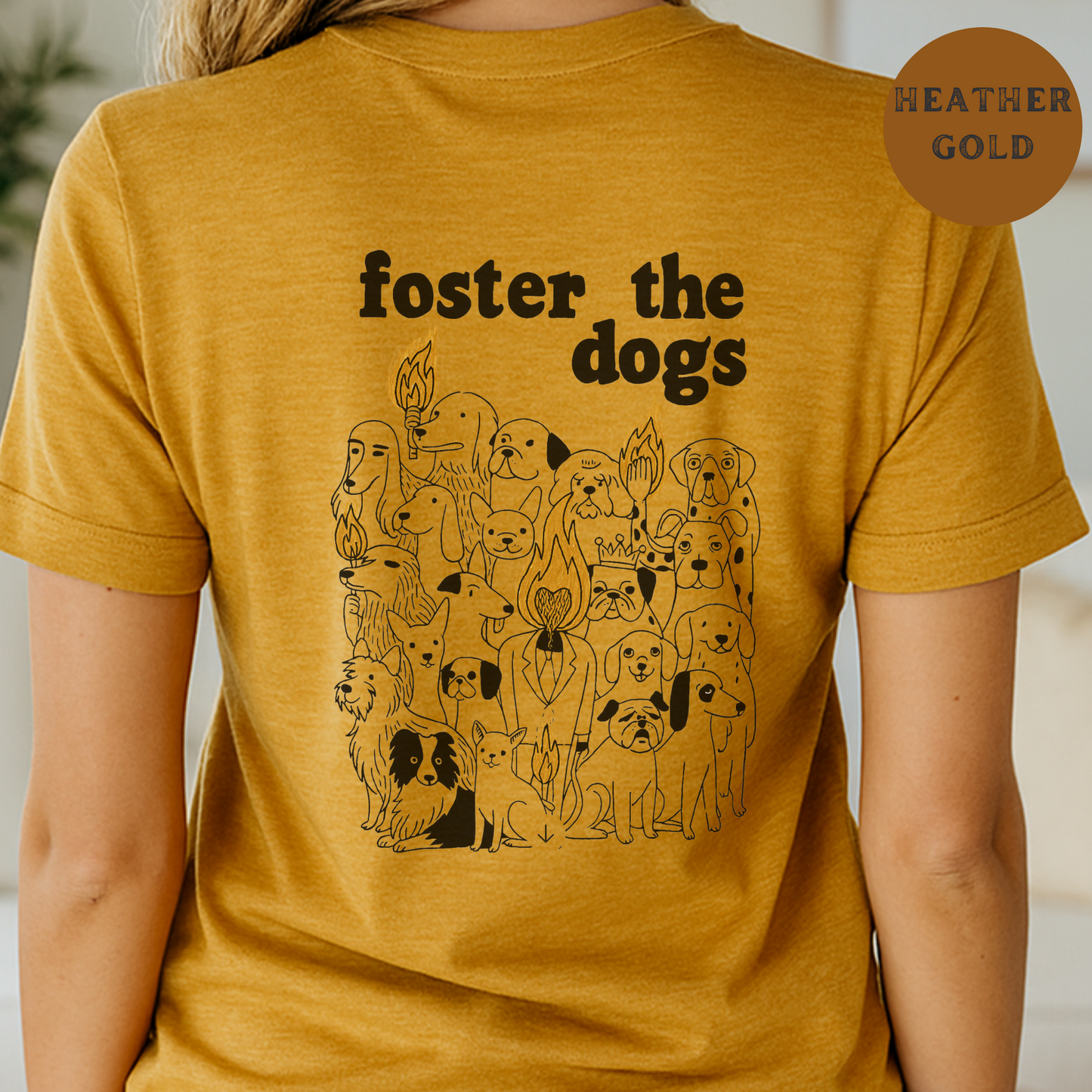 Foster the Dogs Shirt , Vintage Dog Rescue Tee for Dog Lovers, Animal Adoption Volunteers, Funny Pet Rescue Gift for Dog People