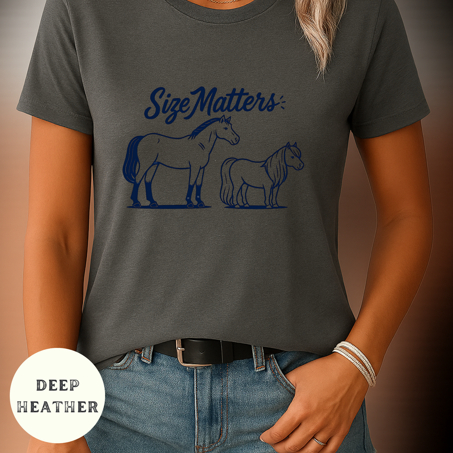 Funny Horse Girl Shirt, Size Matters Tee, Pony Lover Gift, Western T shirt, Equestrian, Cowgirl Barn Life, Graphic T-Shirt