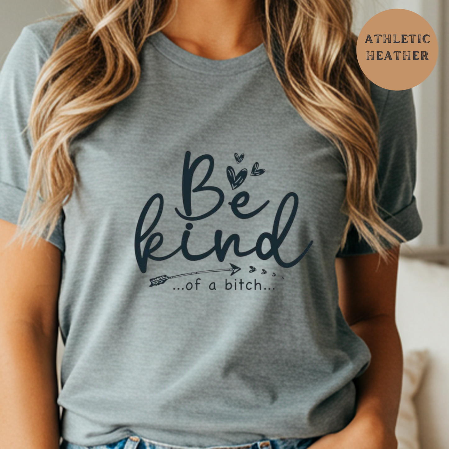 Funny Be Kind Shirt – Sarcastic Cowgirl Graphic Tee, Sassy Western Farm Humor T-Shirt, Rustic Country Life Shirt for Women