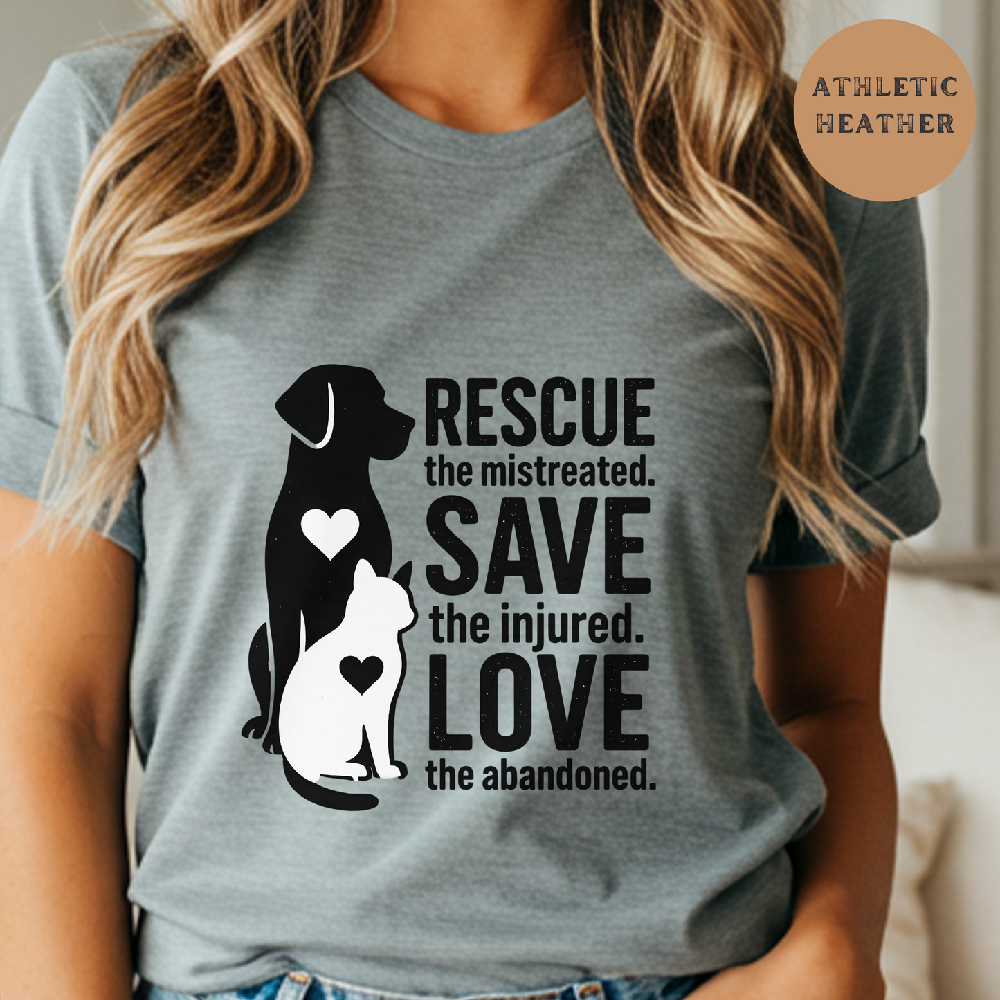 Dog Rescue Shirt Cat Lover Tee Save Adopt Don’t Shop Animal Shelter Volunteer Gift Country Farm Pet Adoption Shirt