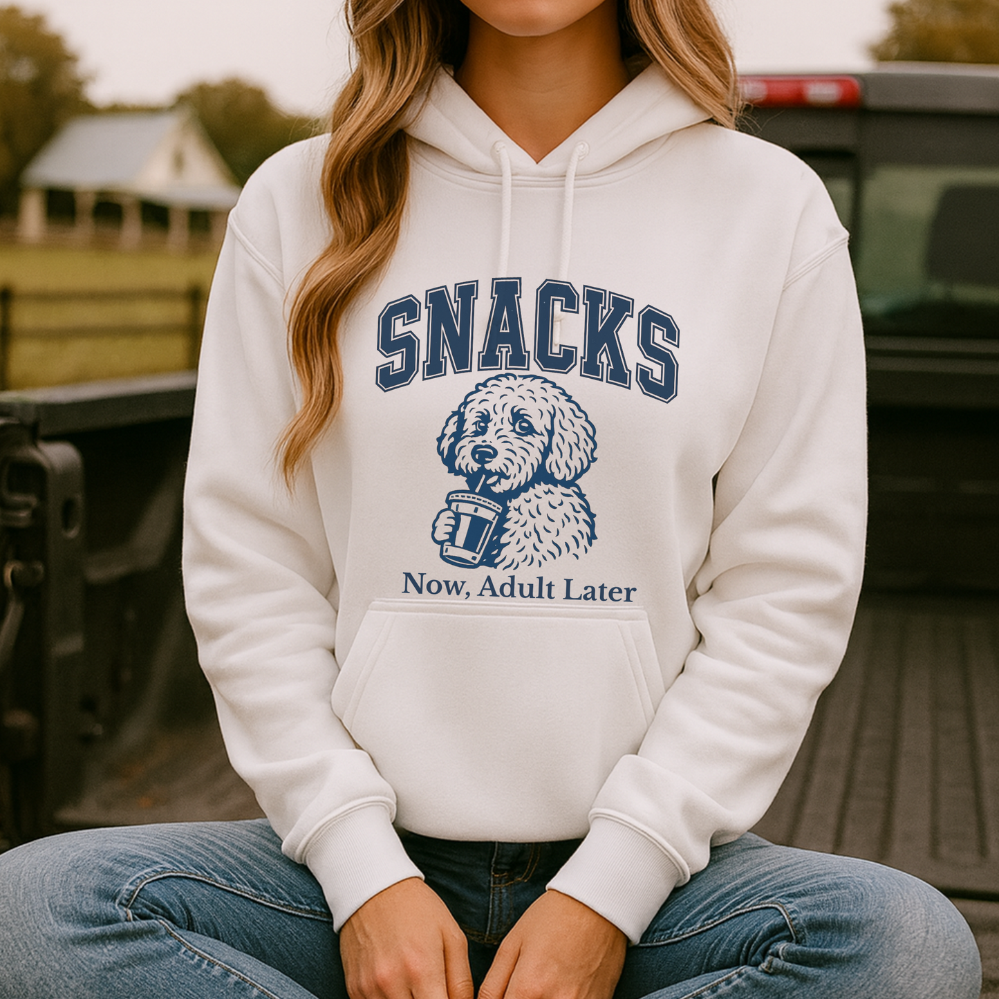 Dog Mom Hoodie, Snacks Now Adult Later hoodie | funny snack lover tee | western sarcastic dog mom shirt