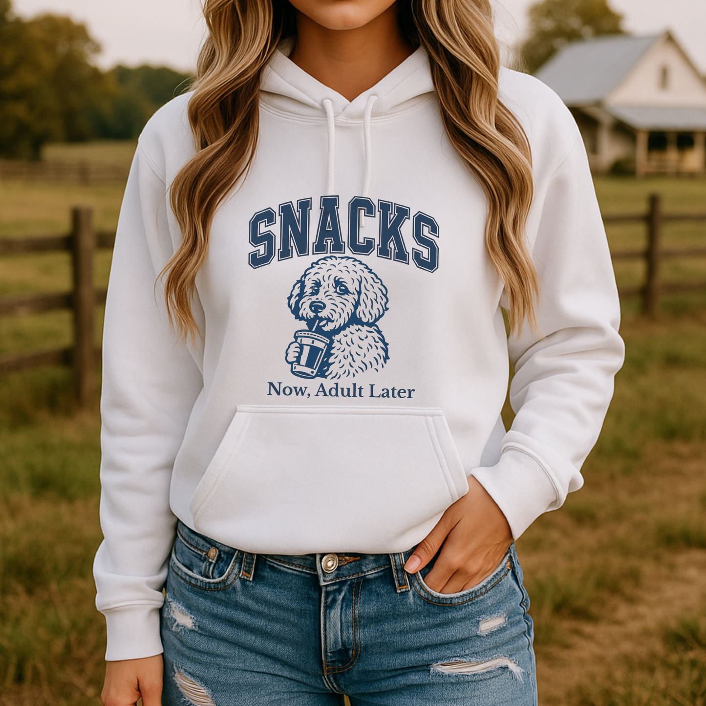 Dog Mom Hoodie, Snacks Now Adult Later hoodie | funny snack lover tee | western sarcastic dog mom shirt
