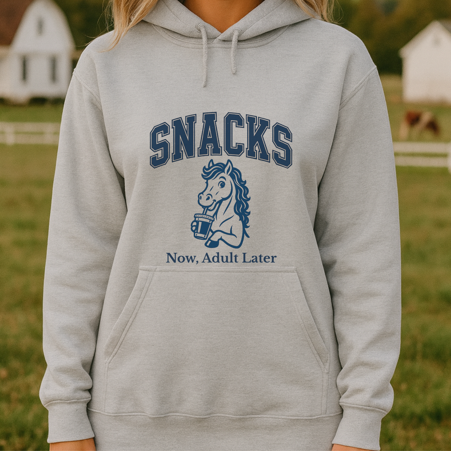 Horse Girl Hoodie, Horse Girl Sweatshirt, Snacks Now Hoodie, Snacks Now Sweatshirt, Animal Lover Hoodie