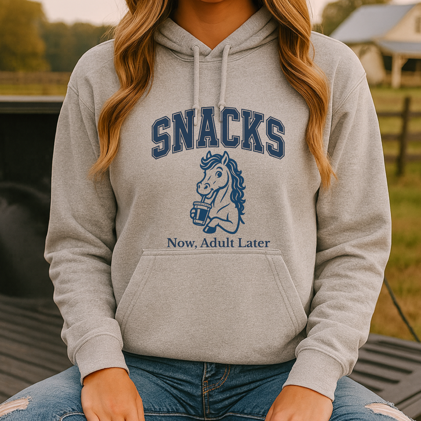 Horse Girl Hoodie, Horse Girl Sweatshirt, Snacks Now Hoodie, Snacks Now Sweatshirt, Animal Lover Hoodie