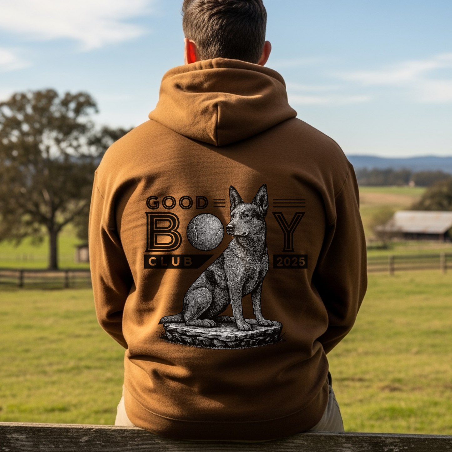 Blue Heeler Dog Mom Hoodie Funny Good Boy Club Sweatshirt for Dog Dads Pet Owners Fur Baby Lovers