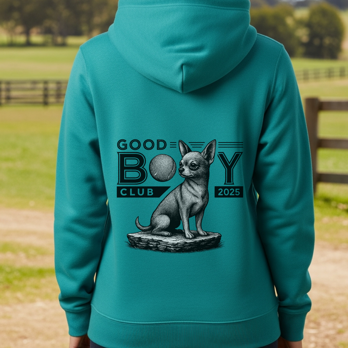 Chihuahua Hoodie for Dog Moms Dog Dads Good Boy Club 2025 Funny Dog Lover Gift Sweatshirt for Pet Owners