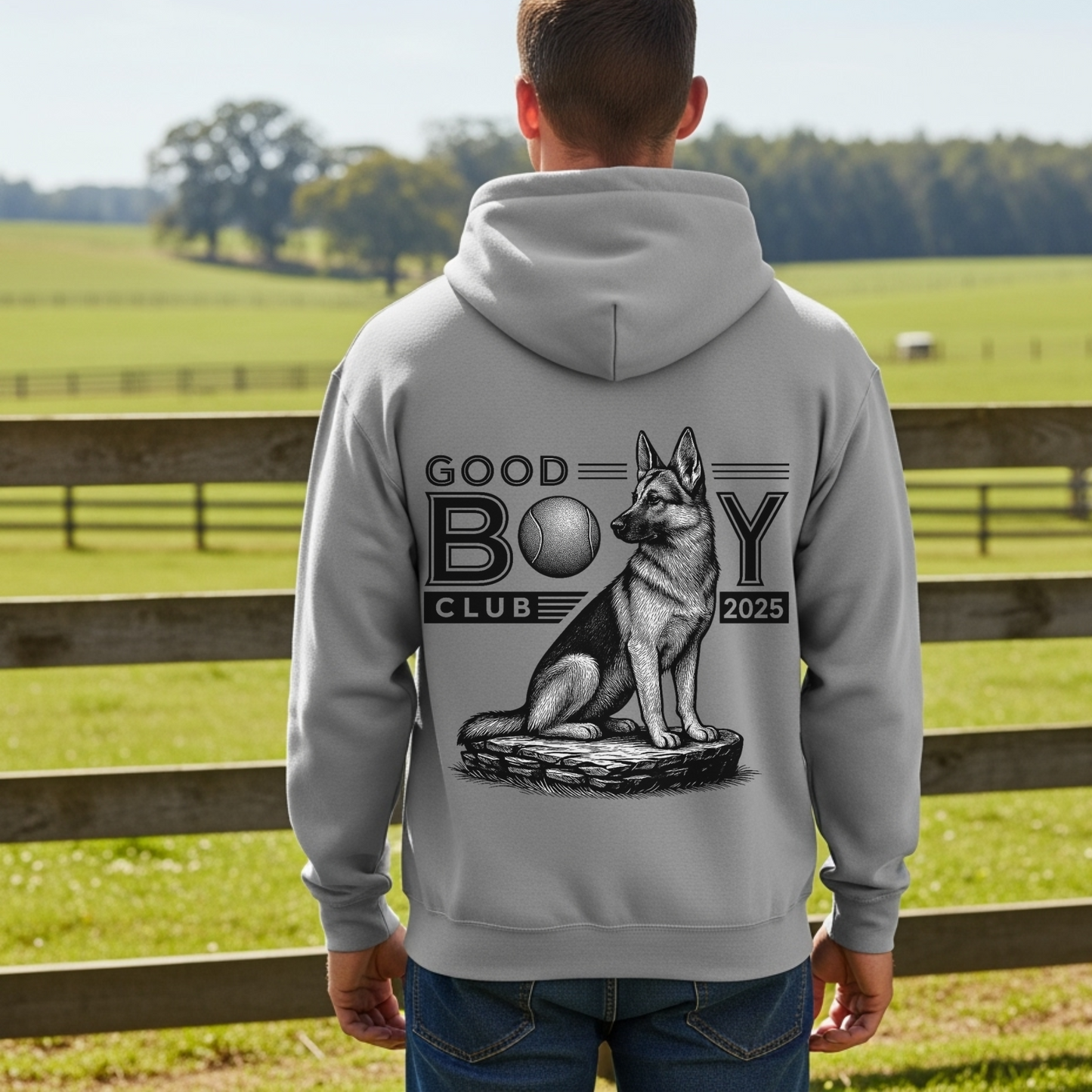 German Shepherd Hoodie for Dog Moms Dog Dads Pet Owners Good Boy Club Sweatshirt Dog Lover Gift