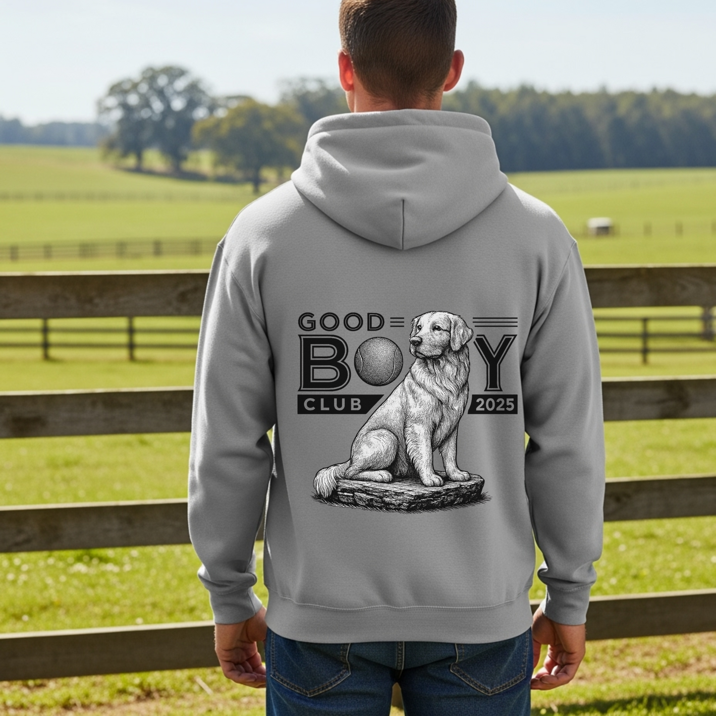 Golden Retriever Hoodie for Dog Moms Dog Dads Pet Owners Good Boy Club Sweatshirt Dog Lover Gift