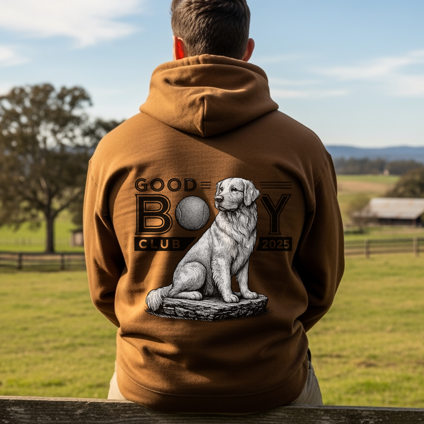Golden Retriever Hoodie for Dog Moms Dog Dads Pet Owners Good Boy Club Sweatshirt Dog Lover Gift
