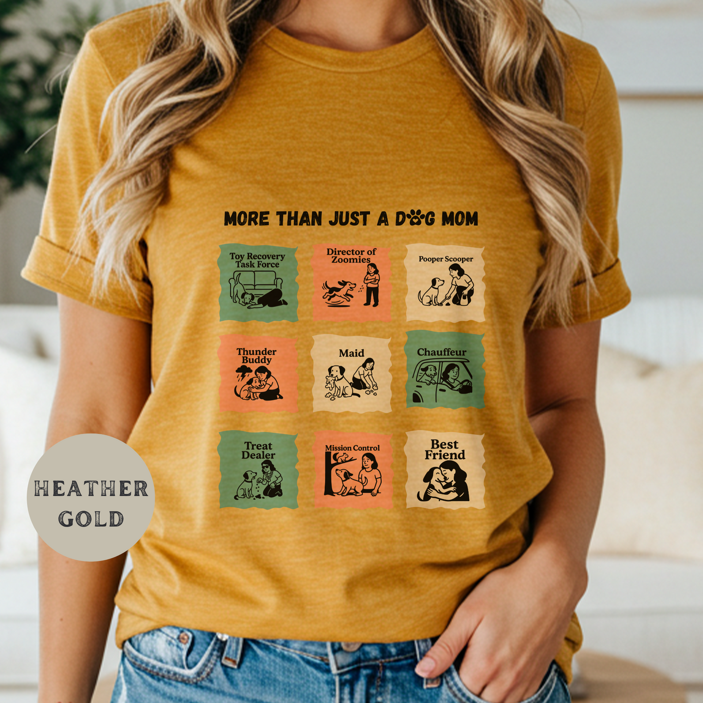 Funny Dog Mom Shirt with Sayings, Sarcastic Pet Lover Tee, Dog Mom Duties Graphic, Vintage Dog Caretaker Tee, Rescue Animal Shirt