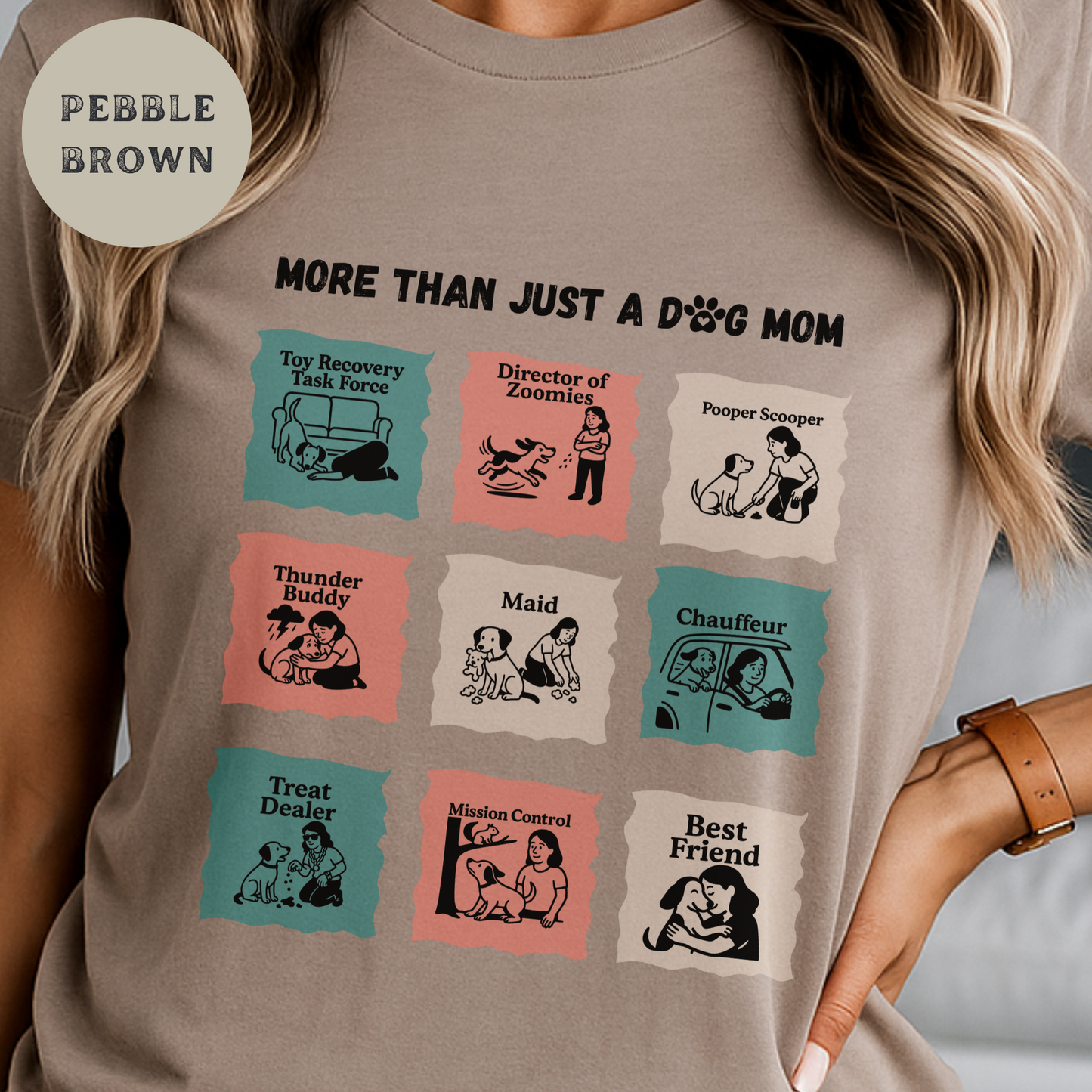 Funny Dog Mom Shirt with Sayings, Sarcastic Pet Lover Tee, Dog Mom Duties Graphic, Vintage Dog Caretaker Tee, Rescue Animal Shirt
