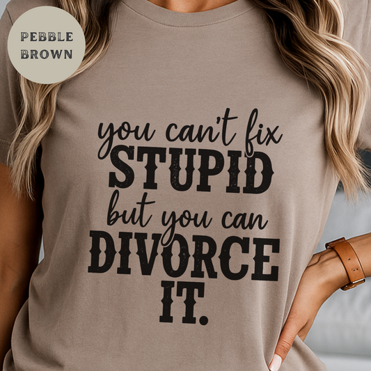 Funny Divorce Shirt for Women and Men, Sarcastic Western Graphic Tee, Rustic Country Humor Shirt, Sassy Breakup Gift Tee