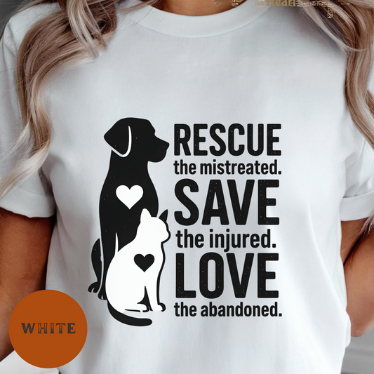 Dog Rescue Shirt Cat Lover Tee Save Adopt Don’t Shop Animal Shelter Volunteer Gift Country Farm Pet Adoption Shirt