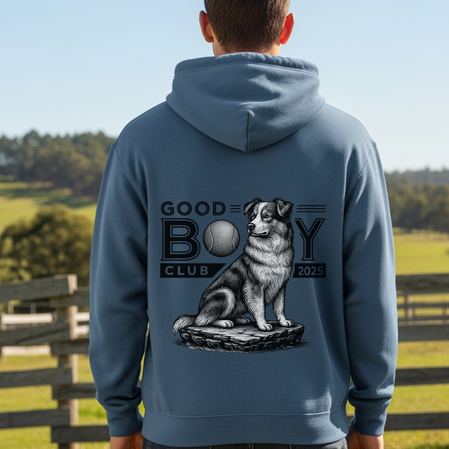 Australian Shepherd Dog Mom Hoodie Funny Good Boy Club Sweatshirt for Dog Dads Pet Owners Fur Baby Lovers
