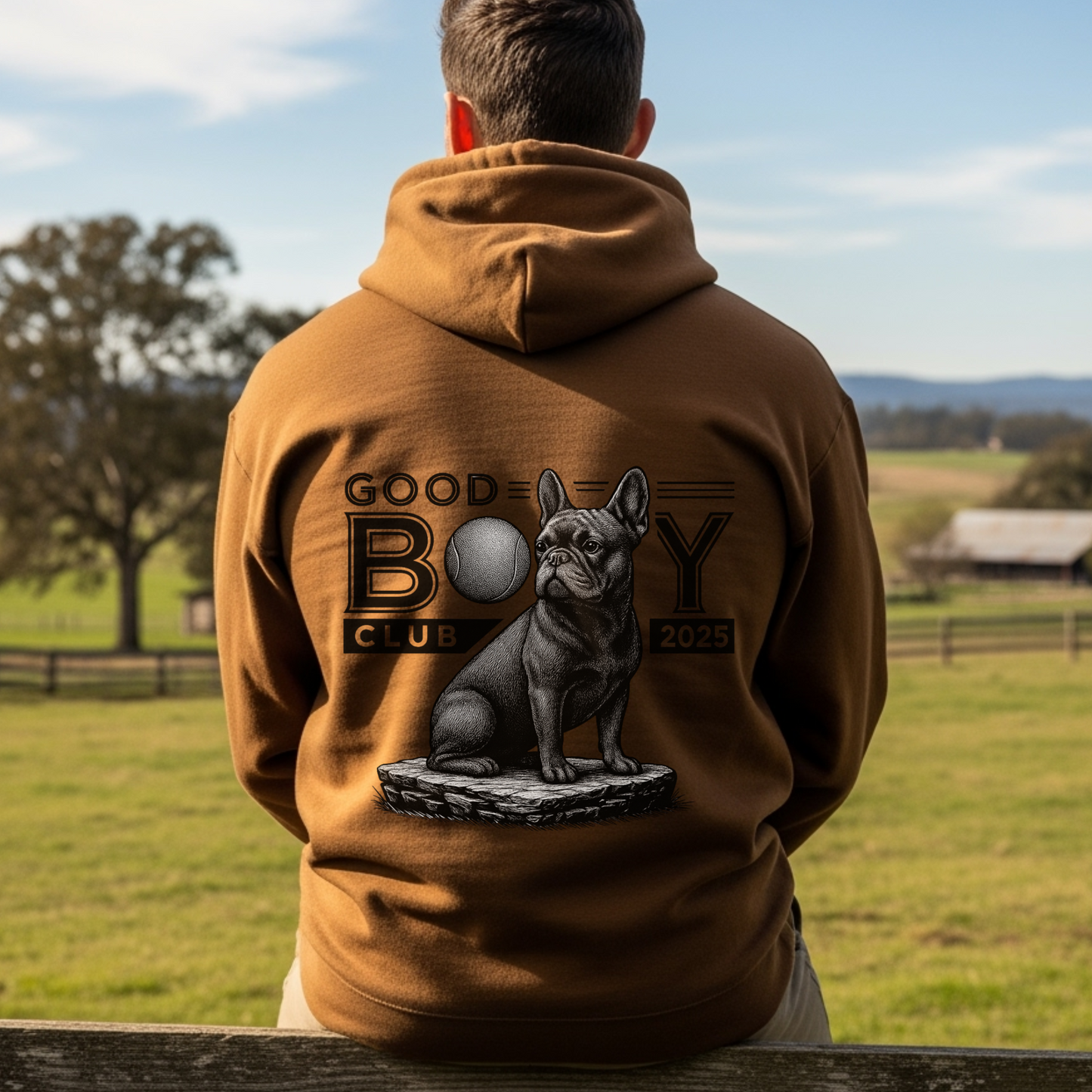 French Bulldog Hoodie Funny Dog Mom Dog Dad Gift Good Boy Club Sweatshirt for Pet Owners and Fur Baby Parents