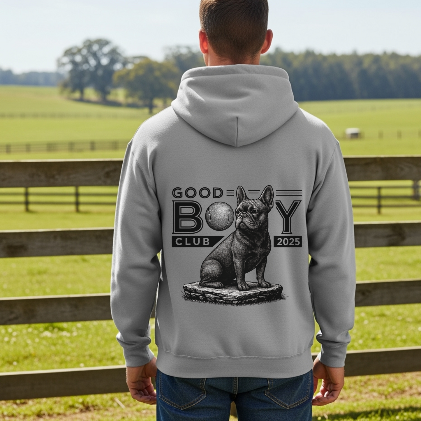 French Bulldog Hoodie Funny Dog Mom Dog Dad Gift Good Boy Club Sweatshirt for Pet Owners and Fur Baby Parents