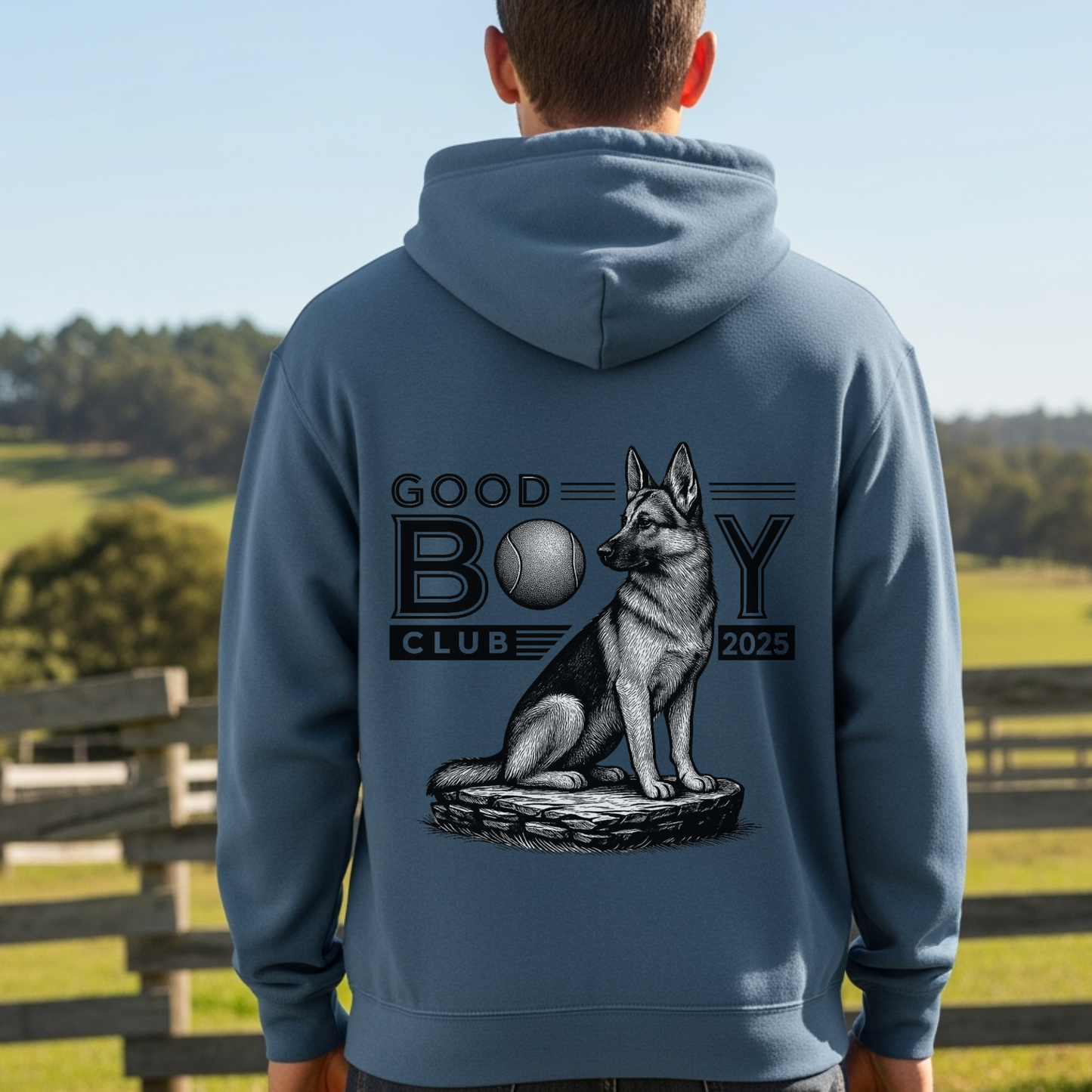 German Shepherd Hoodie for Dog Moms Dog Dads Pet Owners Good Boy Club Sweatshirt Dog Lover Gift