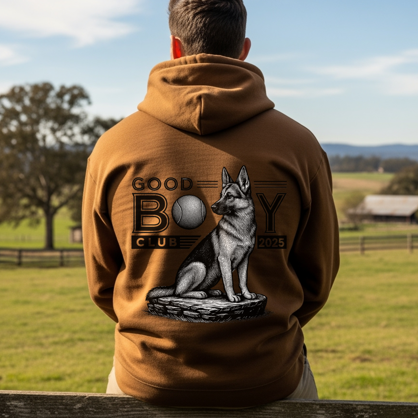 German Shepherd Hoodie for Dog Moms Dog Dads Pet Owners Good Boy Club Sweatshirt Dog Lover Gift