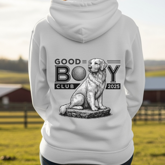 Golden Retriever Hoodie for Dog Moms Dog Dads Pet Owners Good Boy Club Sweatshirt Dog Lover Gift