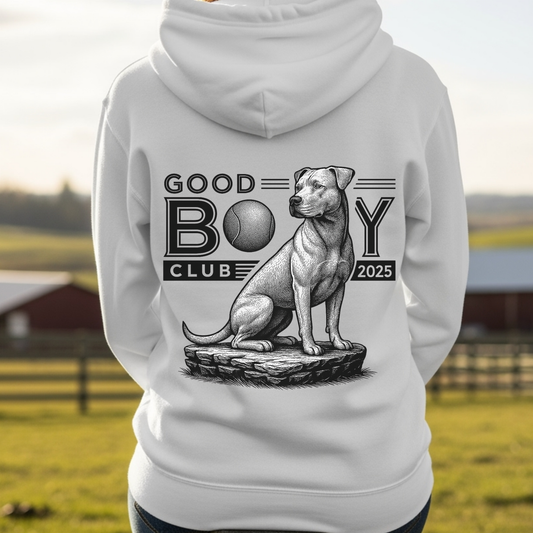 Pit Bull Hoodie for Dog Moms Dog Dads Pet Owners Good Boy Club Sweatshirt Dog Lover Gift