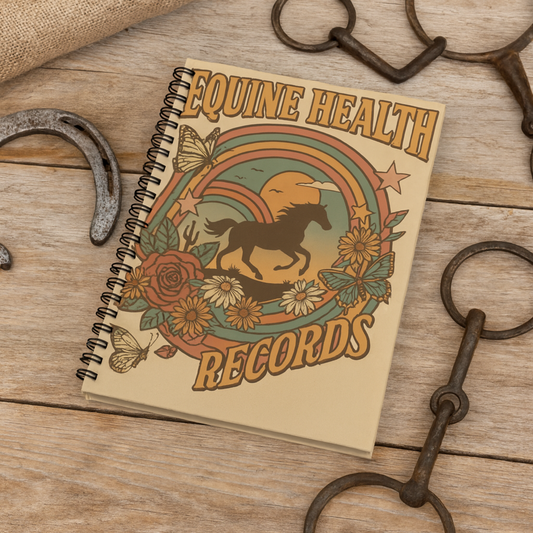 Equine Health Records Journal, Horse Health Logbook, Equestrian Record Keeping, Vet Care Notebook, Farrier & Vaccination Tracker, Ranch Horse Medical Journal