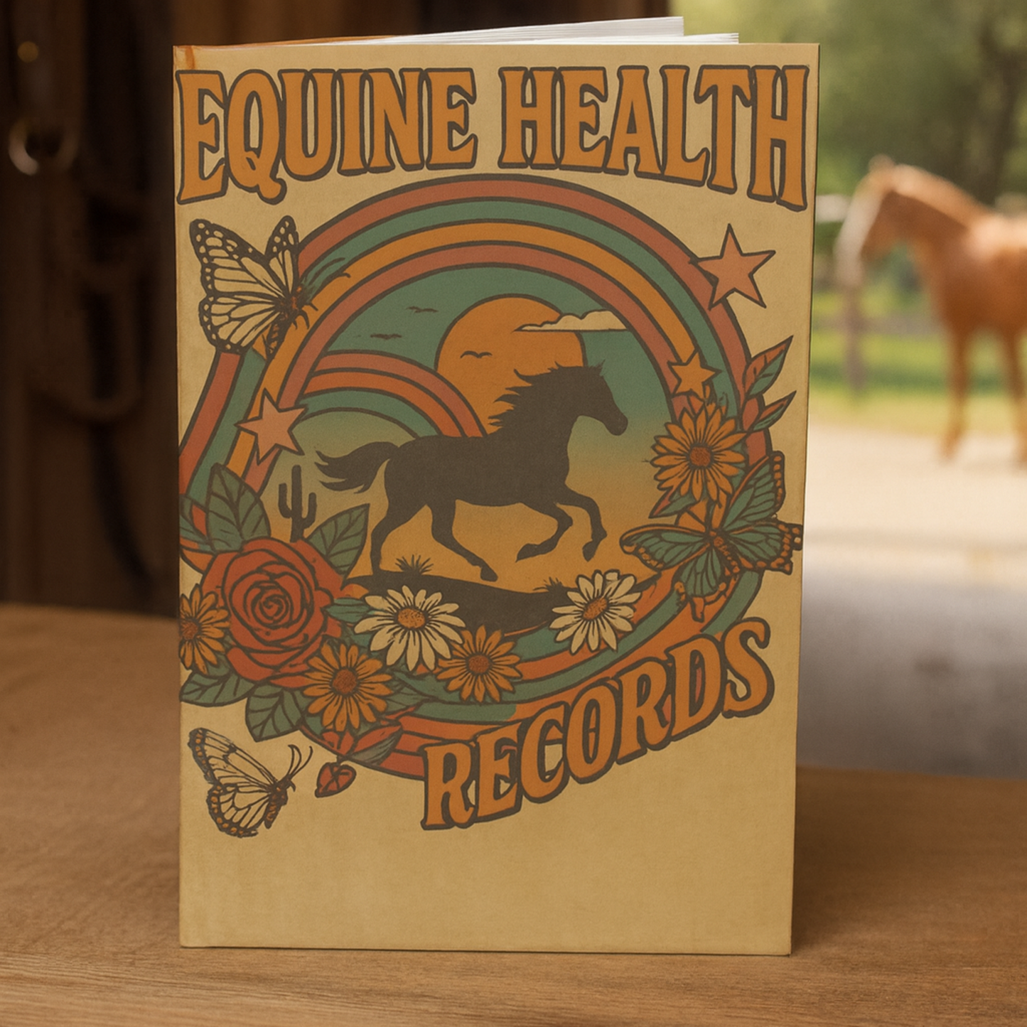 Equine Health Records Journal, Horse Health Logbook, Equestrian Record Keeping, Vet Care Notebook, Farrier & Vaccination Tracker, Ranch Horse Medical Journal