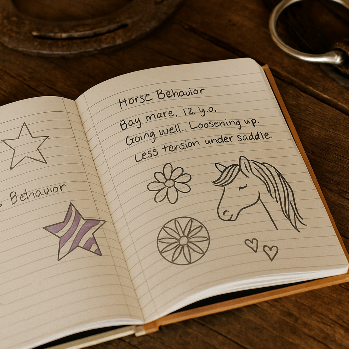 Equine Health Records Journal, Horse Health Logbook, Equestrian Record Keeping, Vet Care Notebook, Farrier & Vaccination Tracker, Ranch Horse Medical Journal