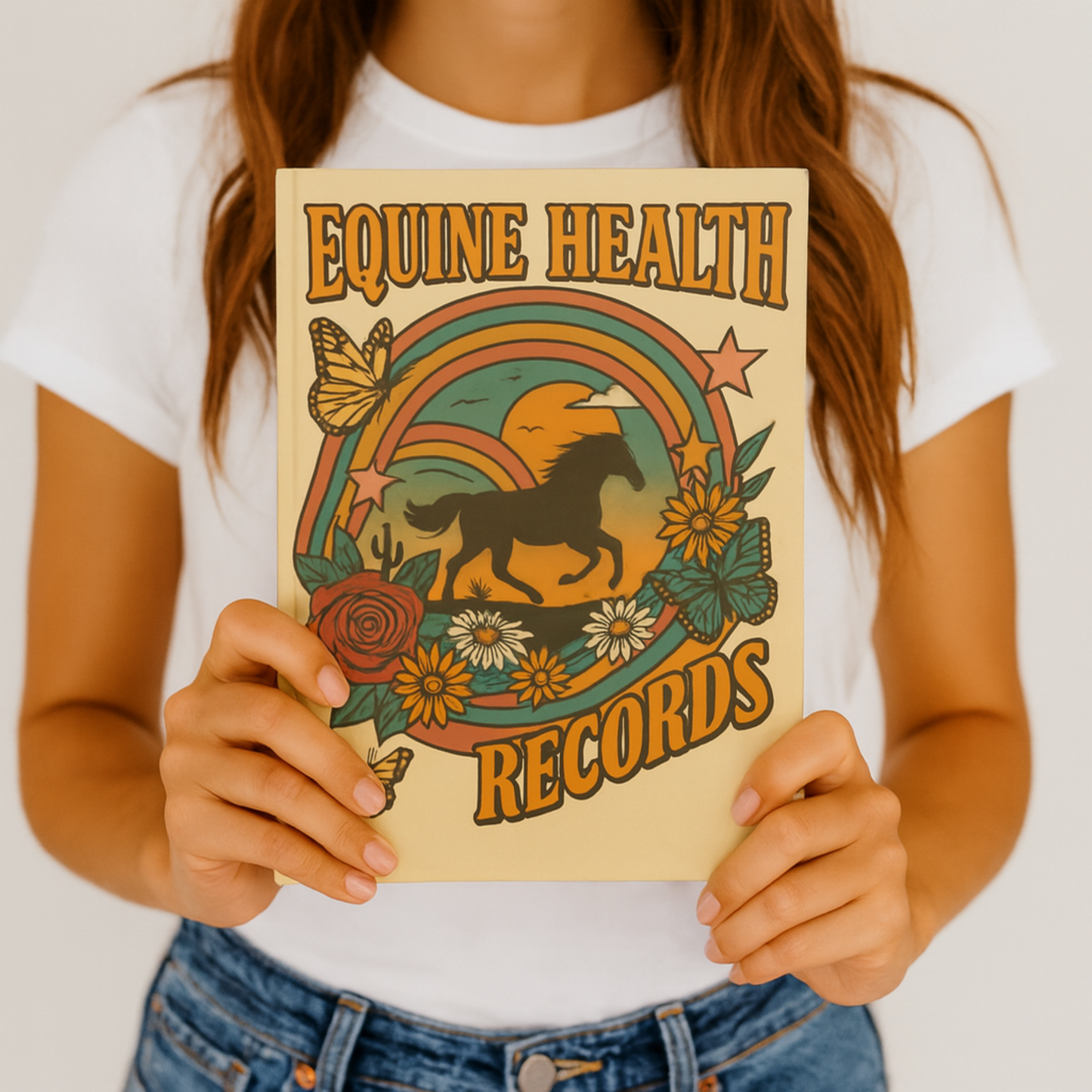 Equine Health Records Journal, Horse Health Logbook, Equestrian Record Keeping, Vet Care Notebook, Farrier & Vaccination Tracker, Ranch Horse Medical Journal