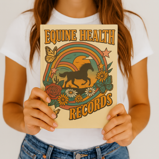 Equine Health Records Journal, Horse Health Logbook, Equestrian Record Keeping, Vet Care Notebook, Farrier & Vaccination Tracker, Ranch Horse Medical Journal