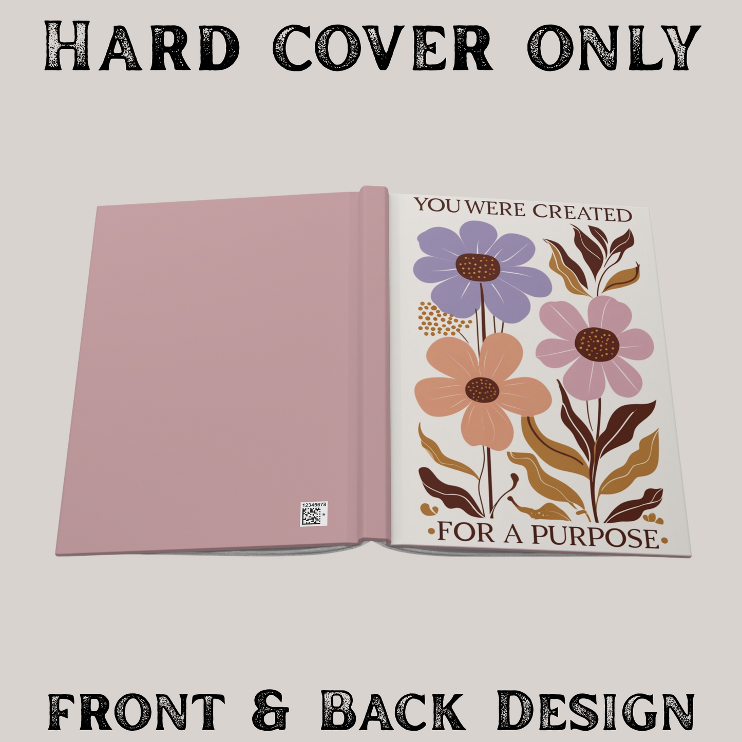 Inspirational Floral Writing Journal, Floral Journal Hard Cover, songwriter notebook, Christian Faith Notebook, Motivational Gift Diary