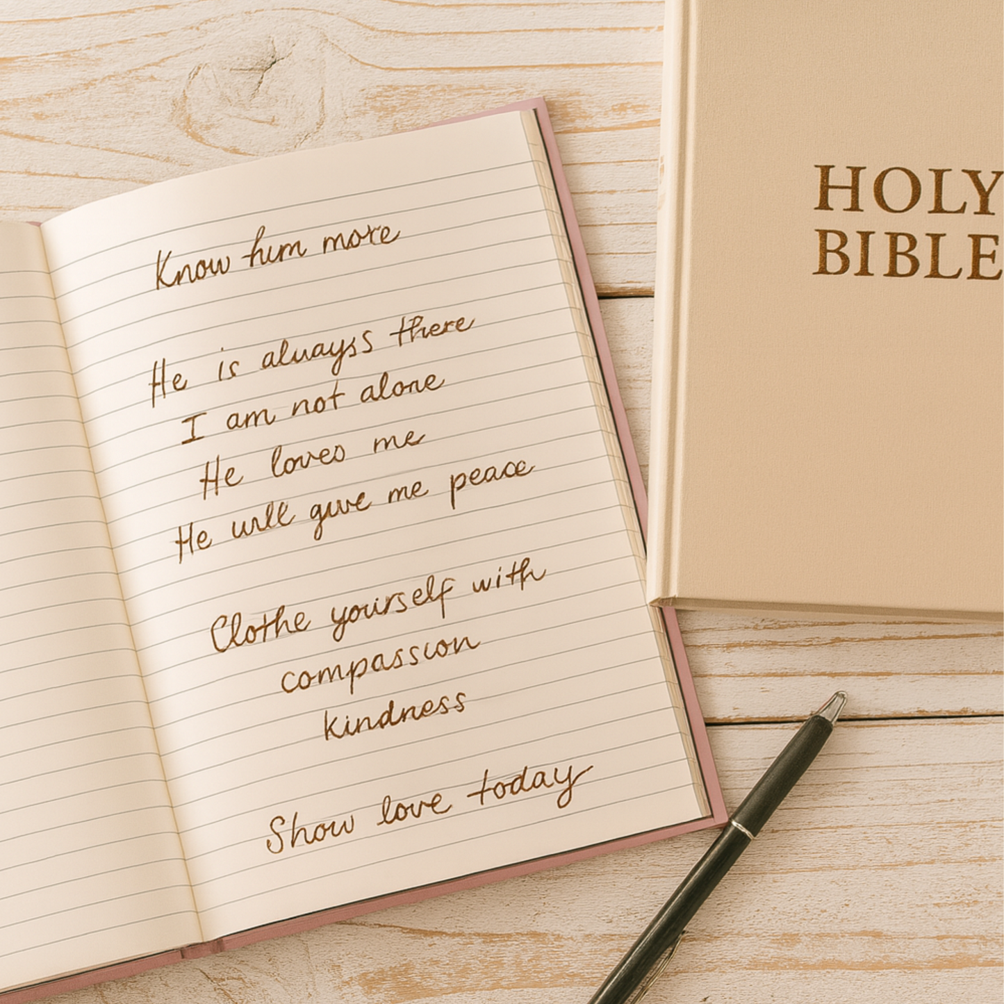 Inspirational Floral Writing Journal, Floral Journal Hard Cover, songwriter notebook, Christian Faith Notebook, Motivational Gift Diary