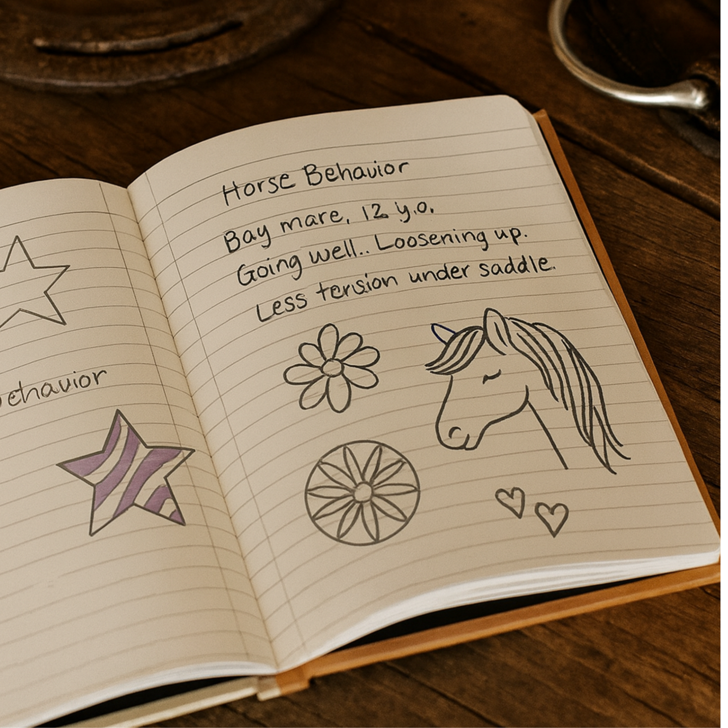 Journal Equine Medical Records Hardcover Horse Health Log Book Vet Visit Vaccination Record Farrier Training Organizer