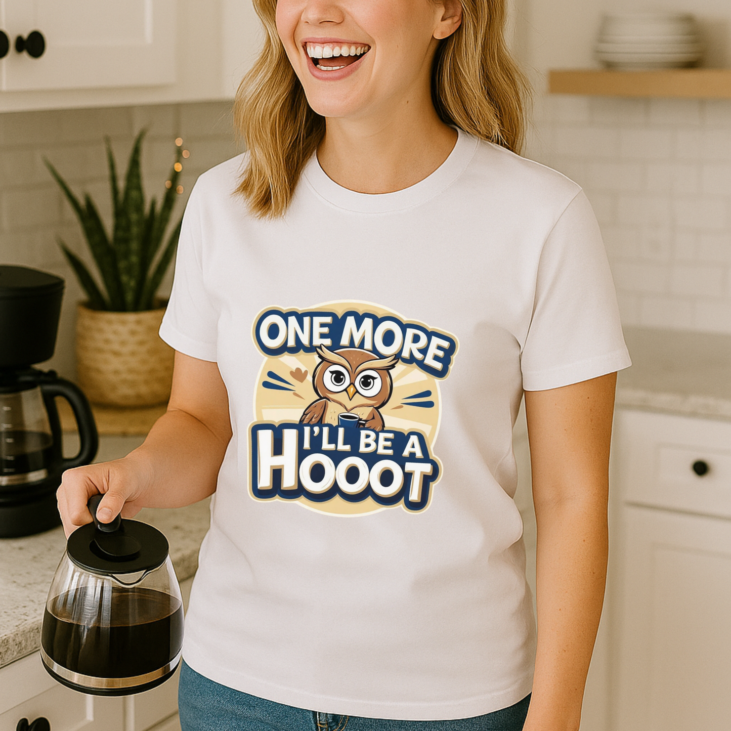 Funny Owl Coffee Shirt Night Shift Nurse Tee Barista Caffeine Addict T-Shirt Teacher Owl Lover Gift Graphic Top